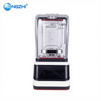 Blender commercial haute puissance HENGZHI 2200W, blender professionnel et blender pour boissons glacées, à utiliser avec un couvercle insonorisant