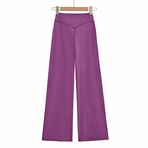 Pantalones de Yoga de Cintura Alta y Corte Acampanado para <span class=keywords><strong>Mujer</strong></span>, Sin Costuras, Elásticos en Cuatro Direcciones, Transpirables, que Absorben el Sudor, Ligeros, para Deportes y Entrenamiento - Product Image 3