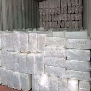 Chiffons en coton recyclé blancs pour usage industriel, 10 kg, 25 kg, 100 % coton, chiffons de t-shirts, sac de chiffons, chiffons en coton blanc 1,5 kg - Product Image 1