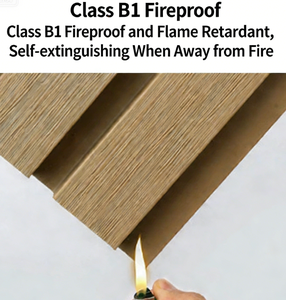 Panneau mural extérieur en WPC à rayures modernes, imperméable et ignifuge, pour les maisons et les utilisations commerciales - Product Image 6