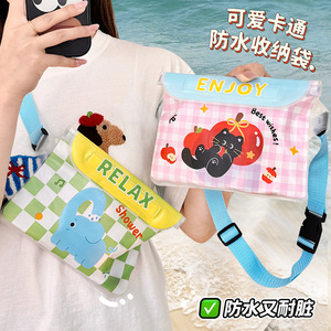 กระเป๋าโทรศัพท์กันน้ำความจุขนาดใหญ่หน้าจอสัมผัสได้ใช้งานกลางแจ้งว่ายน้ำดำน้ำล่องแก่งกระเป๋าคาดเอวกระเป๋าเก็บของไม่จำกัดเพศ - Product Image 3