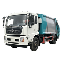 Camion à ordures compacteur à chargement arrière Dongfeng Kinland 14CBM, camion de collecte des déchets solides municipaux