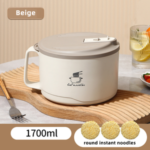 Amz Thực Phẩm Di Động Lưu Trữ Thép Không Gỉ 304 Cách Điện Súp Mì Bát Bento Hộp Ăn Trưa Với Điện Thoại Di Động Chủ Nắp - Product Image 6