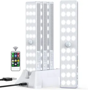 发光二极管客厅白色3.7伏现代透明玻璃遥控发光二极管橱柜灯80发光二极管无线充电站发光二极管壁橱灯150 >3m