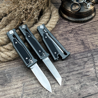 Couteau pliant tactique de survie en plein air Reate EXO-M avec logo personnalisé, style vente en gros, acier D2, couteau de chasse EDC