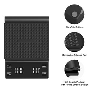 백 패드 주방 식품 저울 디지털 커피 저울 핸드 부어 드립 커피 저울 타이머 - Product Image 2