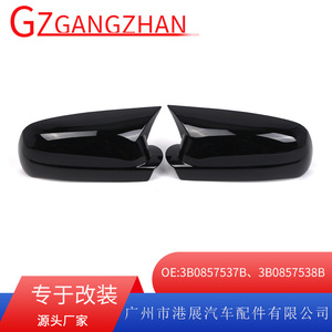 Rearview Mirror Covers For Volkswagen Golf 4 1998-2004 <b>ABS</b> Plastic Full Set Horn Shape - Product Image 5