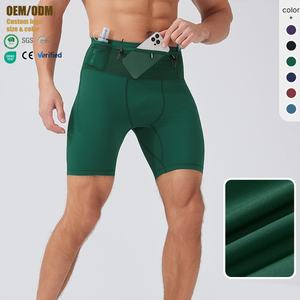 <span class=keywords><strong>Pantalones</strong></span> <span class=keywords><strong>Cortos</strong></span> de Compresión para Verano, <span class=keywords><strong>Pantalones</strong></span> <span class=keywords><strong>Cortos</strong></span> Deportivos para Maratón, de Alta Elasticidad, <span class=keywords><strong>con</strong></span> Múltiples Bolsillos y Cordón Ajustable para <span class=keywords><strong>Hombre</strong></span> - Product Image 1