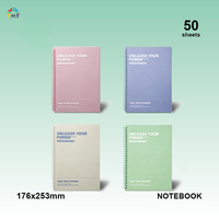 Carnet à spirales personnalisé, ligné, reliure spirale, pour usage scolaire et professionnel, couverture en papier personnalisable, papeterie de bureau pour étudiants