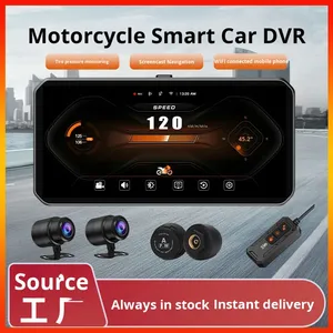 6.25 inch có dây xe máy <span class=keywords><strong>GPS</strong></span> Hệ thống định vị phía trước phía sau Dash Cam BSD điểm mù cảnh báo áp suất lốp giám sát 1 năm - Product Image 5