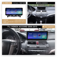 AIJALV tableau de bord de voiture d'usine 12.3IN pour 2008-2013 HONDA ACCORD cadre Android tablette panneau pièces intérieures harnais accessoires de voiture