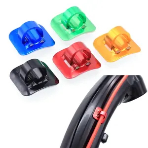 Stick-on Cable Guide Bicycle Shift Brake Housing Line Tubing Buckle Tube C Clips Aluminum Bike Oil Tube Fixed Clamp Adapter