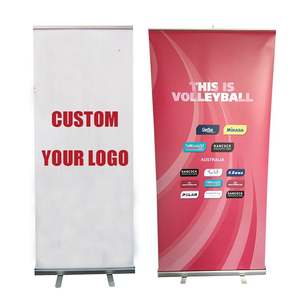 Promosi acara Dagang spanduk gulung luar ruangan Mobile Roll Up spanduk tarik ke atas mekanisme spanduk murah - Product Image 1