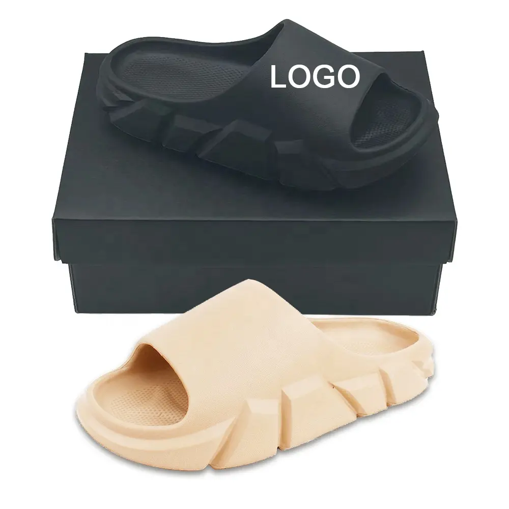 CUSTOM LOGO Fashion Summer Beach Casual Thick Soles Custom Men's Women's EVA Slides Sandals Slippers