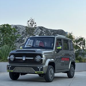 Mini SUV Eléctrico de Nueva Energía para Adultos, Asientos de Cuero Oscuro Automáticos, Volante a la Izquierda, Cámara Trasera, Portaequipajes de Aleación de Aluminio, Tracción Trasera - Product Image 2