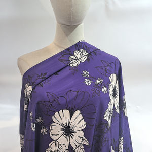 Top Sale 100% Polyester Koshibo Chiffon Flower Pattern Styles Digital Print Designer Koshibo Crepe Fabric for Wedding Ladies - Product Image 1