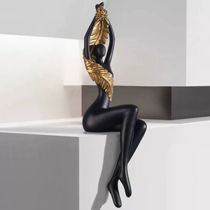 Figura umana astratta creativa scultura <span class=keywords><strong>arte</strong></span> moderna statua per soggiorno di lusso decorazione per la casa centrotavola di <span class=keywords><strong>arte</strong></span> contemporanea pezzo - Product Image 1