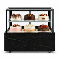 Vitrine à gâteaux en verre transparent (style japonais à 2 étages)