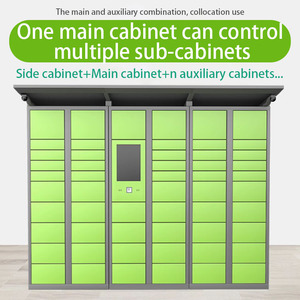 Supermarket Electronic Bag <strong>Locker</strong> Smart Store <strong>Locker</strong> Face Recognition Barcode Fingerprint <strong>Wechat</strong> <strong>Locker</strong> - Product Image 4