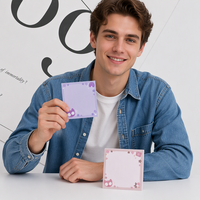 Personnalité personnalisée, design, breloque, papier autocollant auto-adhésif, forme carrée, papier à lettres pour papeterie