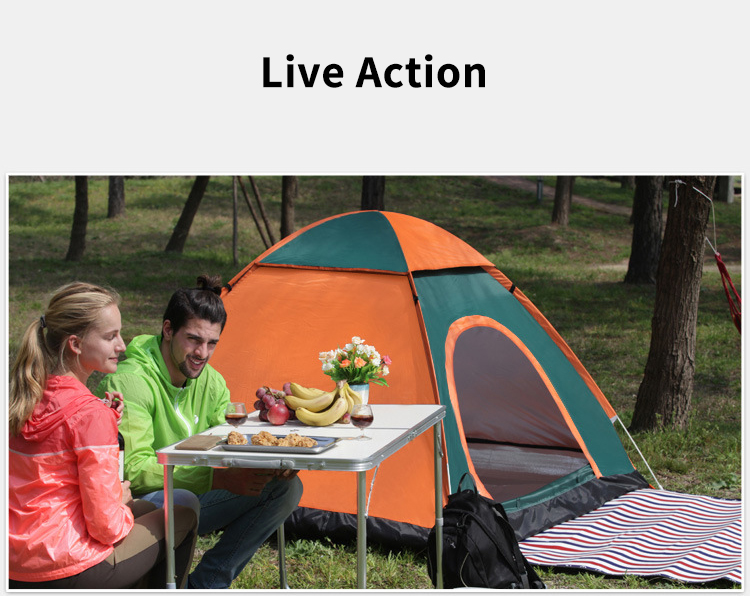 Outdoor camping folding full-automatic tent 3-4 people beach simple quick opening double manufacturer wholesale Outside Tent
