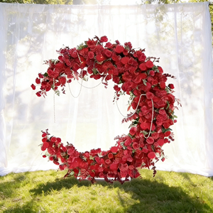 Nouvelle Arche Florale de Mariage et Arche Décorative pour Mariage, Arche Lune Détachable, Décoration Murale de Mariage, Toile de Fond Scénique, Accessoires Floraux - Product Image 2
