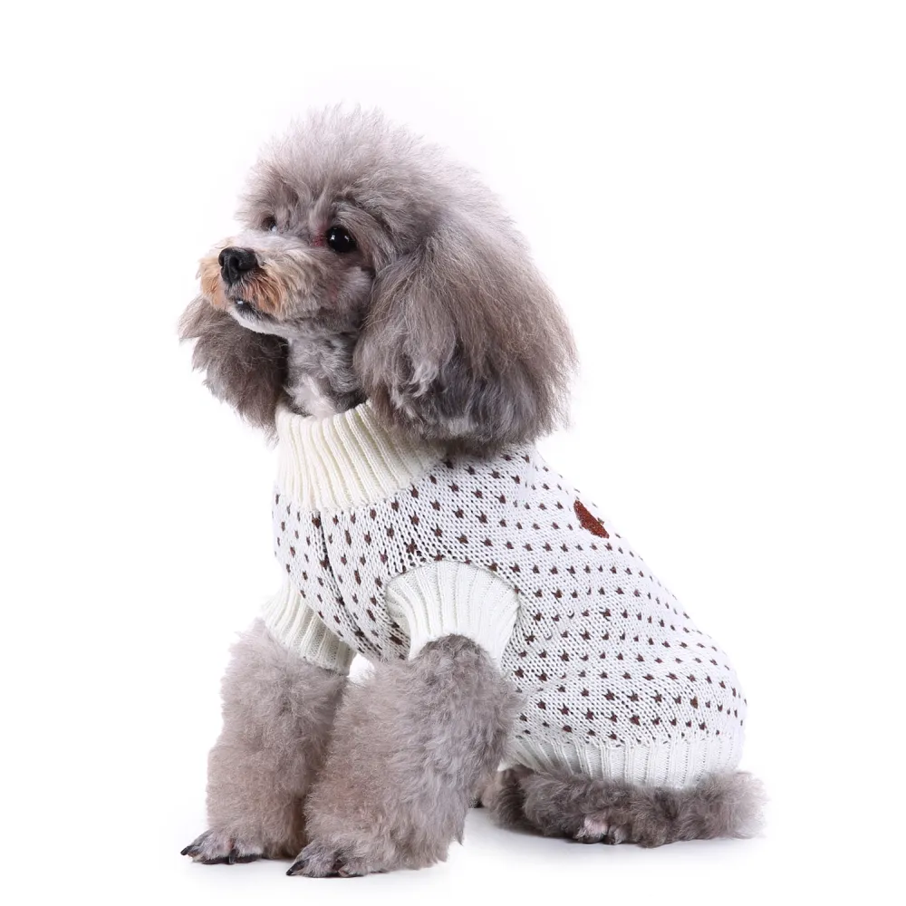 New Arrival Christmas Snowflakes Stripes Warm blank Easy Knit Dog Sweater Pattern Free