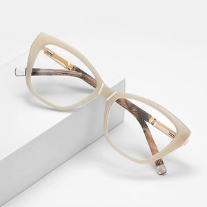 LS209 レディース新作ファッショングラス クロスボーダー トレンドブランド パンク バタフライボックス 幾何学模様シートメタルレッグ アイグラスフレーム - Product Image 2