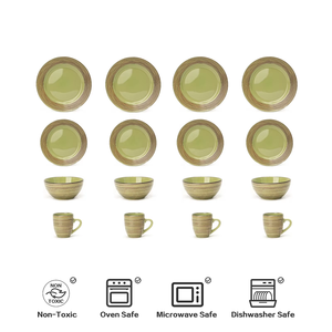 In September We Are Promoting Green Round Plates High End Heat Resistant Ceramic Plates and Classic Retro Ceramic Plates - Product Image 2