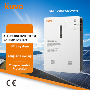 KUVO Batería Híbrida de Litio Hierro de Alta Calidad 1000W+2009WH Todo en Uno de Pie con Onda Pura y Amplio Rango MPPT para Energía Doméstica - Product Image 1