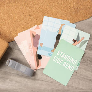 Cartes de <span class=keywords><strong>pose</strong></span> de yoga personnalisées Cartes de jeu d'exercice de yoga Cartes de yoga imprimées avec des boîtes - Product Image 5