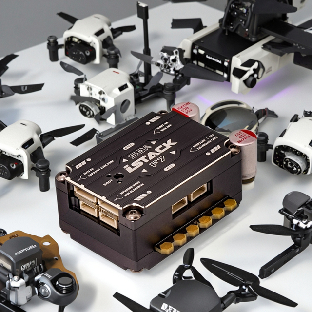 Axisflying Full Function F 7 128KHZ 50A ESC STM32F722 MCU 2~6S Input Full Aluminum 40g Box Package for Flying Tower Istack
