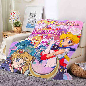 Manta de Felpa con Estampado de Chica Anime Kawaii, Personalizada, Ultra Suave, Cálida y Acogedora, de Dibujos Animados, para Siesta de Estudiantes - Product Image 3
