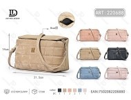 Borsa a Tracolla da Donna in Tela Morbida con Logo, Utilizzabile in Tutte le Stagioni - Product Image 1