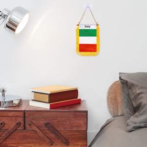 <span class=keywords><strong>Italie</strong></span> Mini drapeau suspendu Bannière Couleurs accrocheuses pour les célébrations Campagnes publicitaires Matière plastique polyester durable - Product Image 4