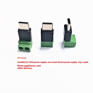 Tipo C macho/Micro macho a 2 pines 5V Adaptador de terminal verde sin soldadura Nueva condición para carga de teléfono móvil y computadora - Product Image 3