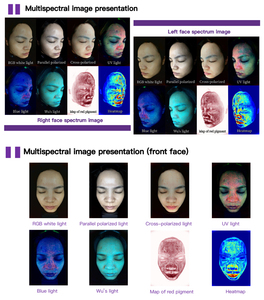 무료 배송 스마트 3D AI 피부 분석기 기계 페이셜 한국어 디지털 피부 분석기 피부 탐지기 페이셜 스캐너 매직 미러 - Product Image 5