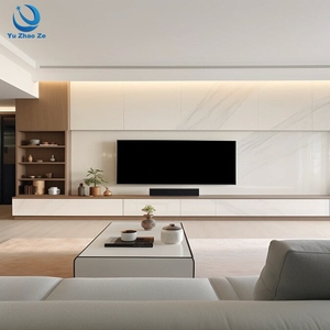 Project Sourcing Modern Luxury <strong>TV</strong> <strong>Cabinet</strong> <strong>Wood</strong> Finish Modular <strong>TV</strong> Stand Storage Unit for Premium Residential Interior Projects - Product Image 2