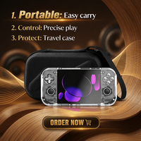 Étui rigide portable en EVA pour console AYANEO Pocket AIR Mini ANBERNIC RG Cube XX avec sangle de poignet, pochette de transport de voyage