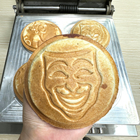 Machine à fabriquer des galettes personnalisées, presse à hamburgers, gaufrier pour les petites entreprises, 4 en 1, moules à hamburgers, machine à galettes
