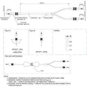Cavo principale per cavo di aggiornamento cuffie Hifi placcato argento 17 Core con 3.5mm, ramo 2 pezzi 3.5mm spina stereo placcato <span class=keywords><strong>Au</strong></span> - Product Image 2