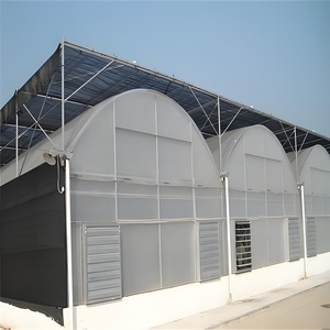 Hot Selling Multi-Span Landwirtschaft liches Gewächshaus PE Kunststoff Tertilien Gewächshaus für Tomaten Obst/Gemüse Pflanzen Aluminium rahmen - Product Image 6