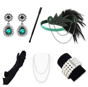 Accessoires pour robe fantaisie des années 1920, Costume <span class=keywords><strong>Charleston</strong></span> Gatsby dames 20s Flapper - Product Image 4