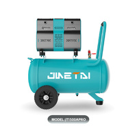 Compresor de aire pequeño sin aceite portátil inteligente nuevo modelo silencioso de 1500W 24L