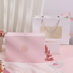 High-end pink purple rose <b>gift</b> <b>box</b> birthday <b>gift</b> <b>box</b> <b>empty</b> <b>box</b> premium Valentine's Day souvenir lipstick <b>gift</b> <b>box</b> packaging <b>box</b> - Product Image 1