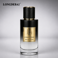 Flacon de parfum transparent mat de luxe avec logo personnalisé, 30 ml, 50 ml, 100 ml, flacon en verre cylindrique vide, boîte en papier avec gravure