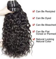 Extensions de cheveux humains indiens vierges 100% pré-collées, ondulées, double trame, double tirage, qualité 10A, grade 8/9, 28 pouces, sans couture
