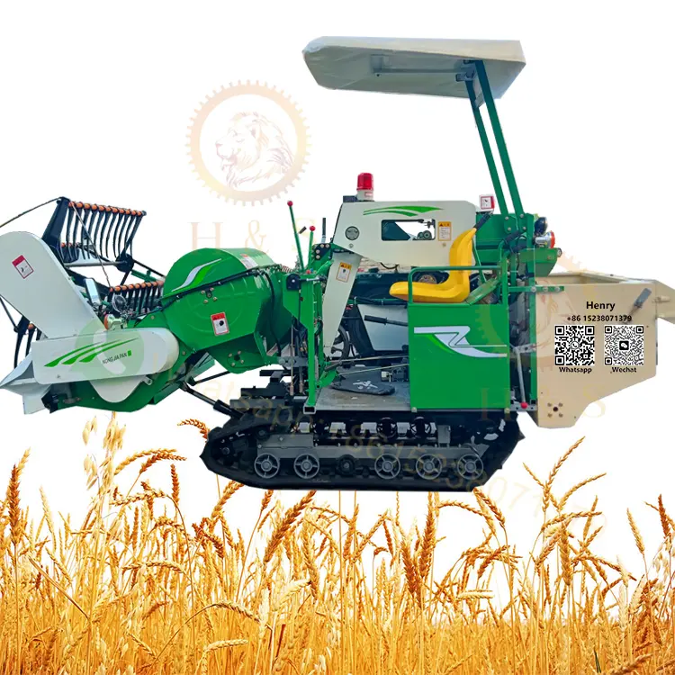 ماكينة صغيرة لحصاد الحبوب في الأرز ، ماكينة حصاد الحبوب مع شاشة اهتزازية