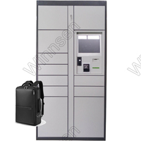 Système de casiers automatiques de location de bagages, casiers numériques électroniques de location de plage avec service libre et Wi-Fi