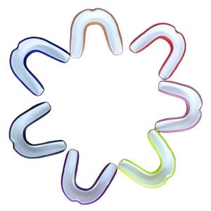 Couvre-<span class=keywords><strong>dents</strong></span> personnalisé en EVA de qualité alimentaire, certifié CE, à <span class=keywords><strong>deux</strong></span> couches, sans BPA, pour faire bouillir et mordre les <span class=keywords><strong>dents</strong></span>, bouclier gomme de chasse - Product Image 1